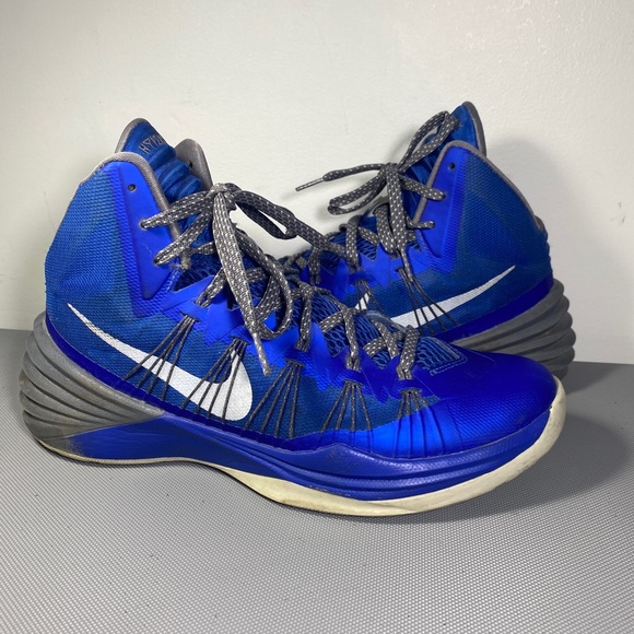 Nike Hyperdunk 599537-405 Men's Size 9 Royal Blue Gray Sneaker Shoe Basketball